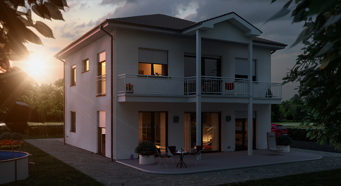 Family house sunset (R21 Octane)